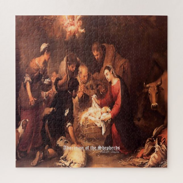 Quebra-cabeça A Escritura da Natividade Shepherds 1668 (Vertical)