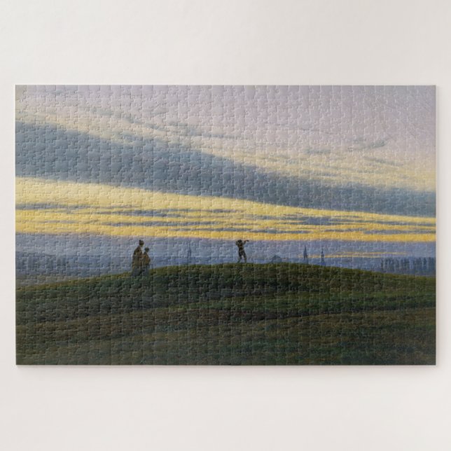 Quebra-cabeça A Estrela da Noite: Uma Paisagem Romântica (Horizontal)