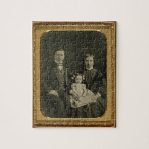Quebra-cabeça A família de Hiller, c.1850 (daguerreotype)