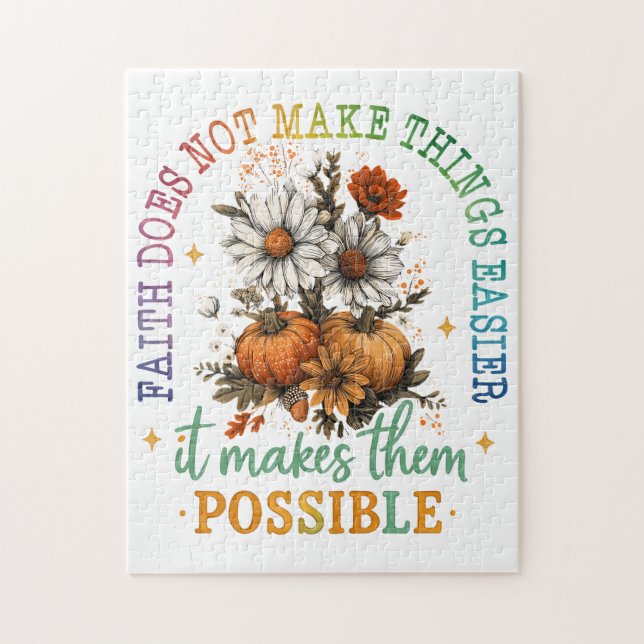 Quebra-cabeça A Fé Não... (Vertical)