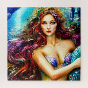 Quebra-cabeça A Filha de Netuno Fantasia e a Arte Sereia  