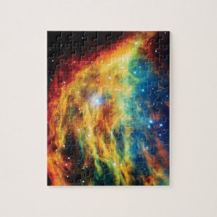 Quebra-cabeça A Foto do Hubble da Nebulosa Medusa no Espaço Exte