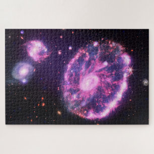 Quebra-cabeça A Galáxia das Rodas Hubble e JWST