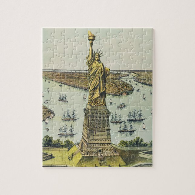Quebra-cabeça A Grande Estátua de Bartholdi, Estátua da Liberdad (Vertical)