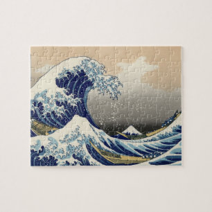 Quebra-cabeça A grande onda fora de Kanagawa