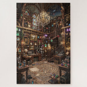 Quebra-cabeça A Grande Sala do Puzzle Biblioteca de Fantasia