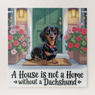 Quebra-cabeça A House Is Not A Home Without A Dachshund