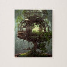 A IA gerou uma fada de bonsai steampunk