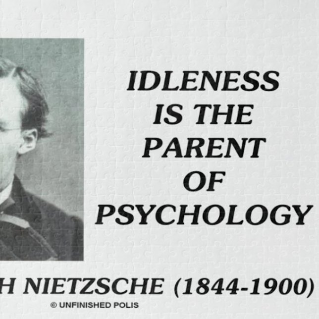 Quebra-cabeça A Idade É O Pai Da Psicologia Nietzsche (Jigsaw puzzle for any psychologist or Nietzsche fan)