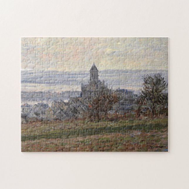 Quebra-cabeça A Igreja de Vetheuil Monet de Belas Artes (Horizontal)
