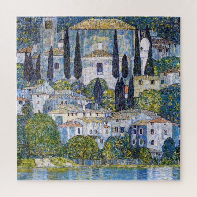 Quebra-cabeça A Igreja em Cassone | Gustav Klimt | POSTER (Vertical)