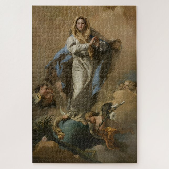 Quebra-cabeça A Imaculada Conceição por Giovanni Tiepolo (Vertical)