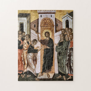 Quebra-cabeça A Incredulidade de Thomas Ortodoxo Ícone Cristão