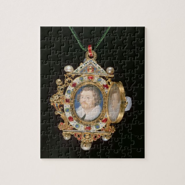 Quebra-cabeça A jóia de Gresley, com os retratos diminutos do (Vertical)