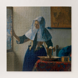 Quebra-cabeça A jovem mulher de Johannes Vermeer Water Pitcher