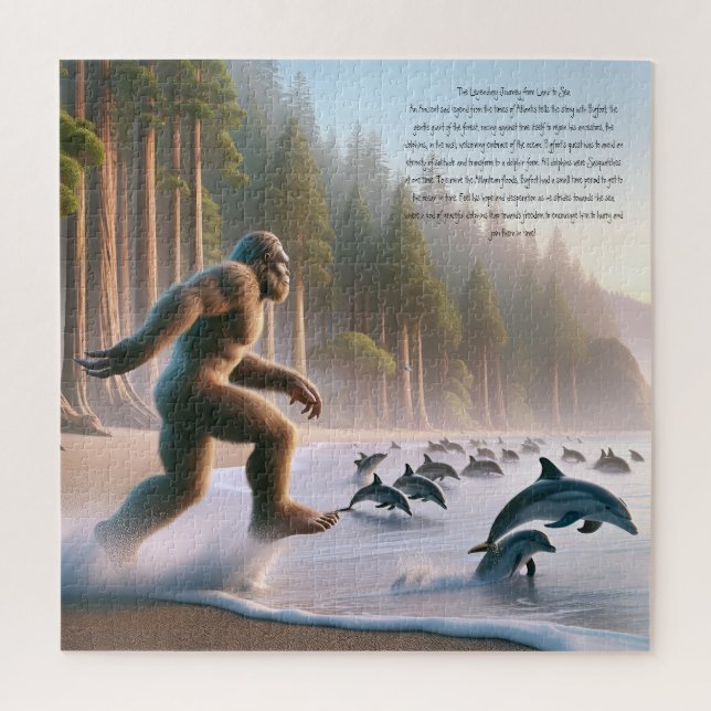 Quebra-cabeça A Lendária Jornada de Bigfoot da Terra ao Mar (Vertical)