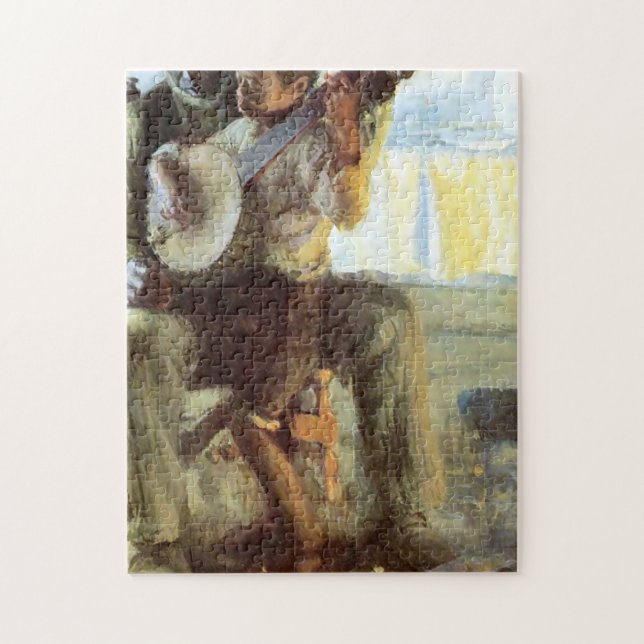 Quebra-cabeça A Lição Banjo De Henry Ossawa Tanner (Vertical)