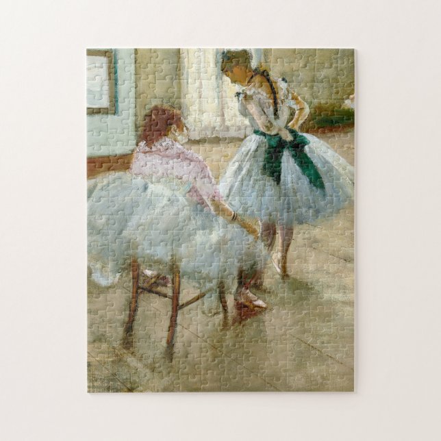 Quebra-cabeça A lição de dança de Edgar Degas (Vertical)