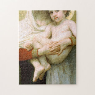 Quebra-cabeça A Madona Dos Rosas William Adolphe Bouguereau