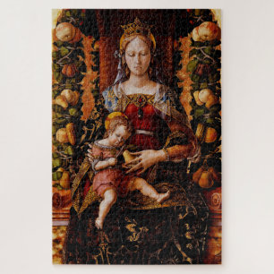 Quebra-cabeça A Madonna della Candeletta de Carlo Crivelli