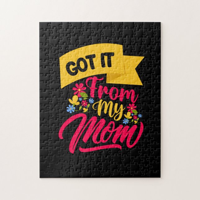 Quebra-cabeça A Mãe Arte Recebeu Da Minha Mãe (Vertical)