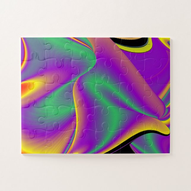 Quebra-cabeça A magia das cores do Rainbowart Abstrato 3D (Horizontal)