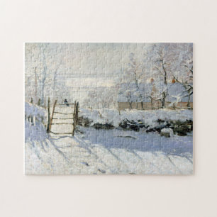 Quebra-cabeça A Magpie, Monet