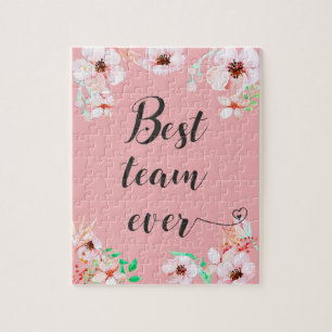 Quebra-cabeça A melhor cota de Motivação do trabalho em equipe d