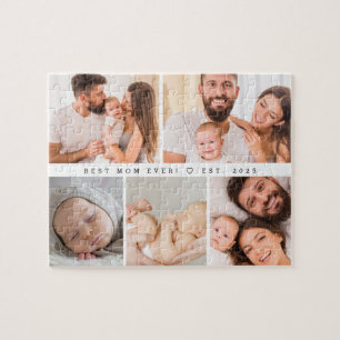 Quebra-cabeça A melhor mãe já personalizou a colagem de fotos po