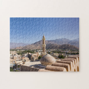 Quebra-cabeça A mesquita e o minarete grandes em Nizwa - Oman