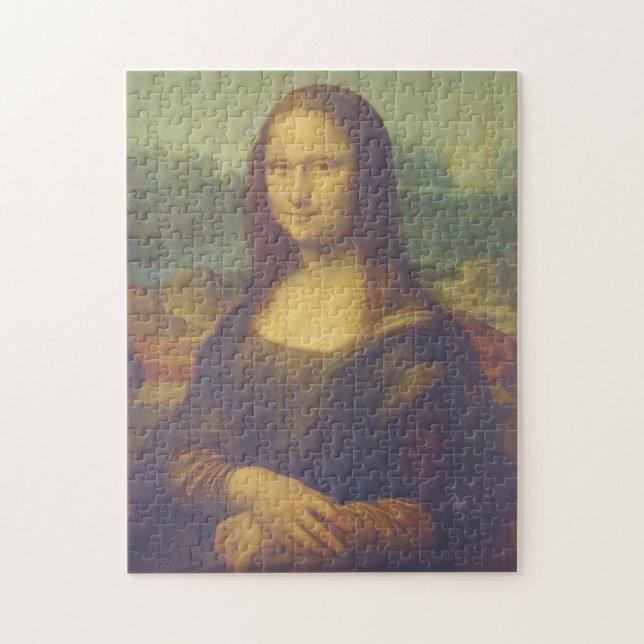Quebra-cabeça A Mona Lisa por Leonardo Da Vinci Arte Fino (Vertical)