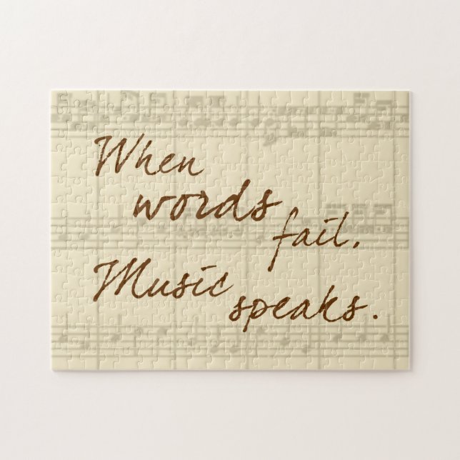 Quebra-cabeça A música fala (Horizontal)