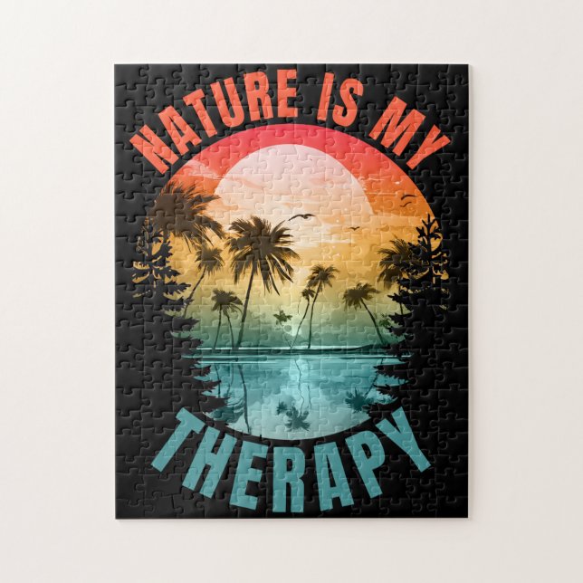 Quebra-cabeça A natureza é meu presente de verão ao ar livre ter (Vertical)
