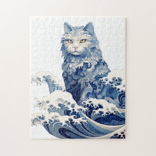 Quebra-cabeça A Onda De Gato De Kanagawa
