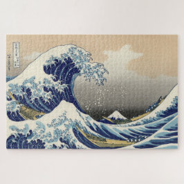 Quebra-cabeça A onda do Excelente de Kanagawa Hokusai