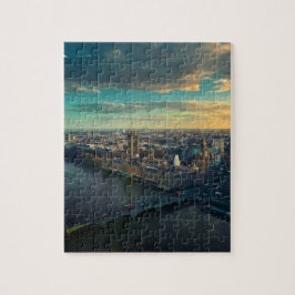 Quebra-cabeça A paisagem urbana de Londres com Sunset