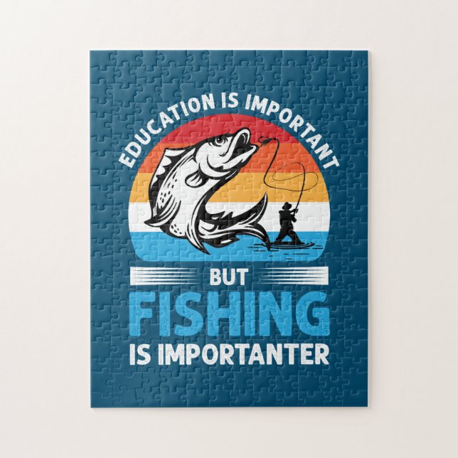Quebra-cabeça A Pesca Do Presente É Importante (Vertical)