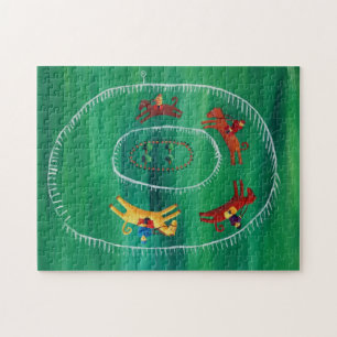 Quebra-cabeça A pintura acrílica contemporânea de arte