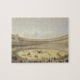 Quebra-cabeça A plaza de Toros de Madrid, 1865 (litho da cor)
