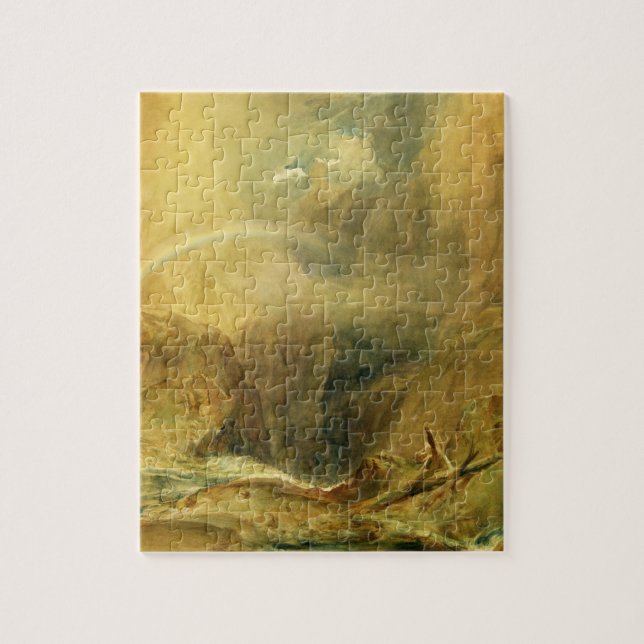 Quebra-cabeça A ponte do diabo, passagem do St. Gotthard, c.1804 (Vertical)
