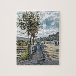 Quebra-cabeça A ponte em Bougival por Claude Monet