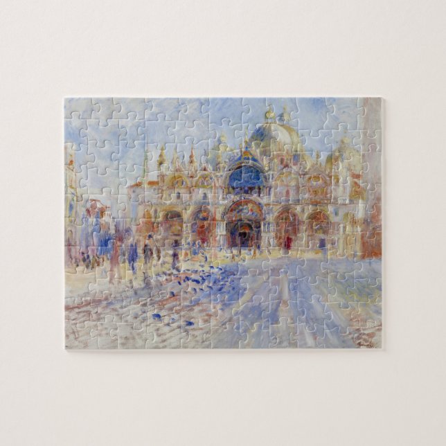 Quebra-cabeça A praça San Marco, Veneza, 1881 (óleo em canvas) (Horizontal)