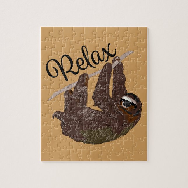 Quebra-cabeça A preguiça diz (Vertical)