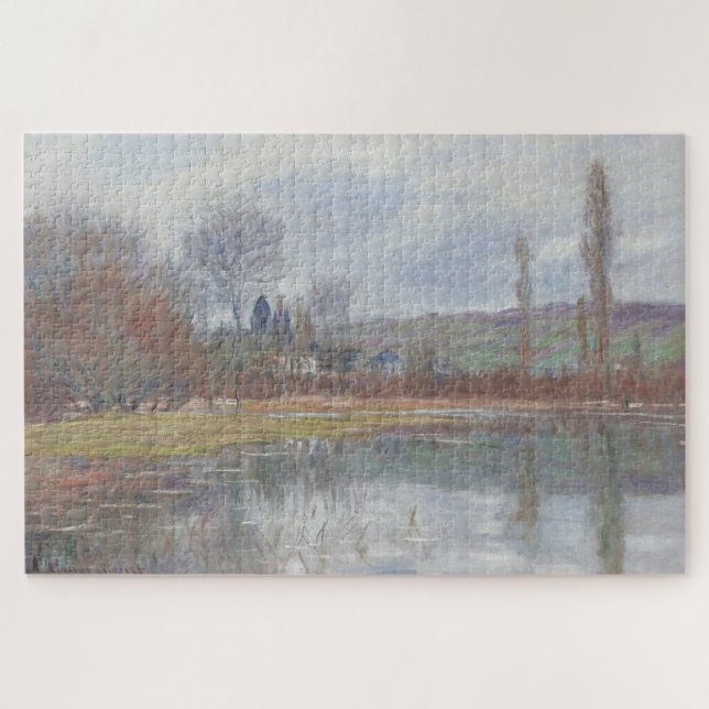 Quebra-cabeça A Primavera de Claude Monet em Vétheuil (1881) – A (Horizontal)