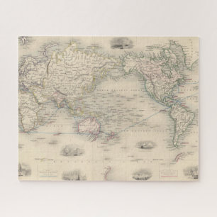 Quebra-cabeça A Projeção do Mundo no Mercator