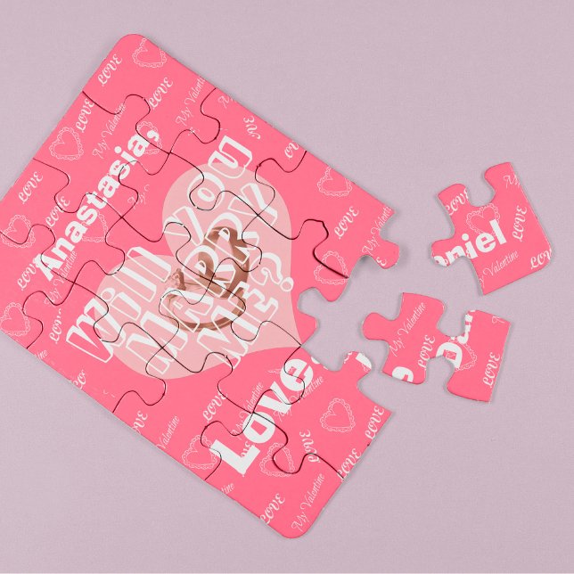 Quebra-cabeça A proposta de casamento personalizado vai me casad (Criador carregado)