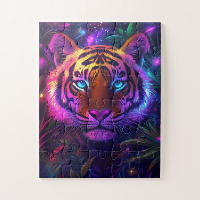 Quebra-cabeça A psychedelic tiger (Vertical)