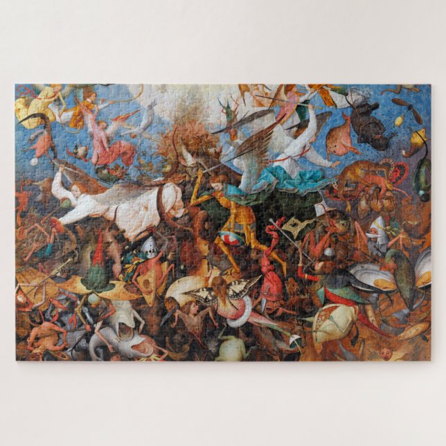 Quebra-cabeça A queda dos anjos rebeldes, Pieter Bruegel (Horizontal)