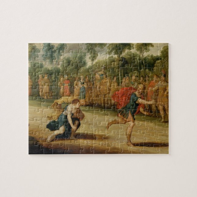 Quebra-cabeça A raça de Atalanta e de Hippomenes (óleo no (Horizontal)