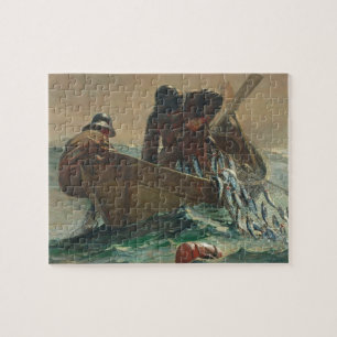 Quebra-cabeça A rede dos arenques, 1885 (óleo em canvas)